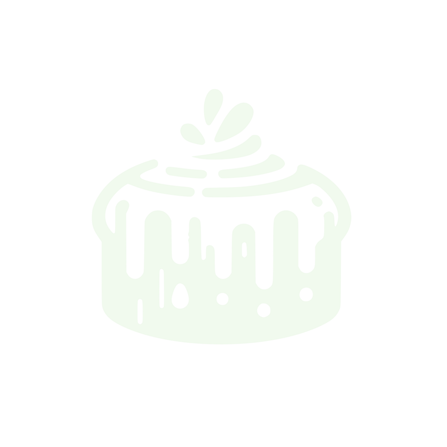 Cake Bakery Logo #F1FAEE