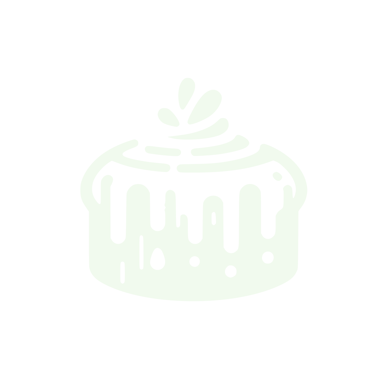 Cake Bakery Logo #F1FAEE