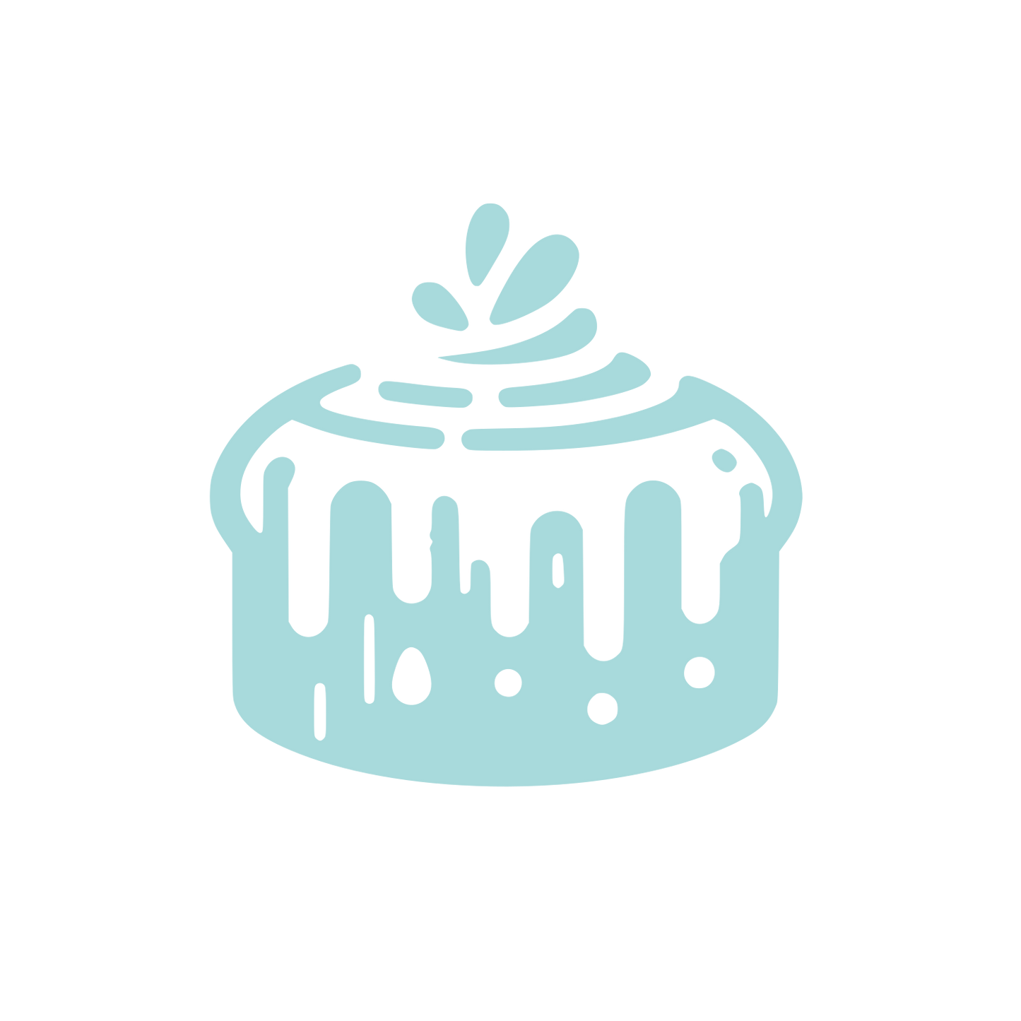 Cake Bakery Logo #A8DADC