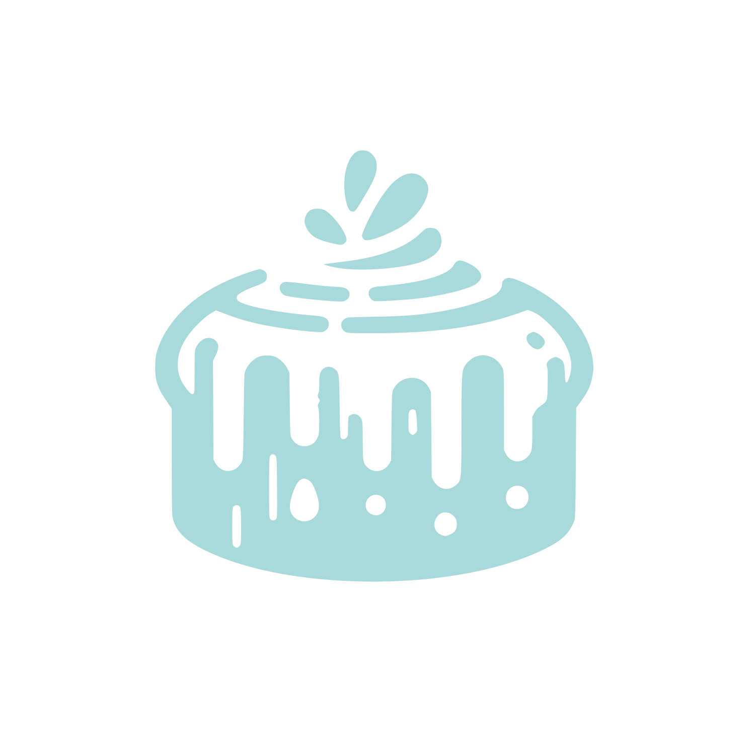 Cake Bakery Logo #A8DADC