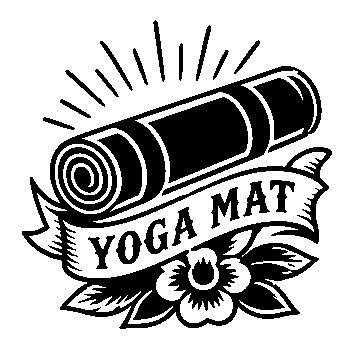Tattoo Flash Yoga Mat Logo