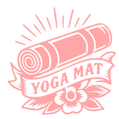 Tattoo Flash Yoga Mat Logo #ffa6a6