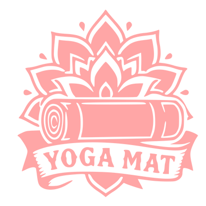Yoga Mat Tattoo Flash Logo #ffa6a6