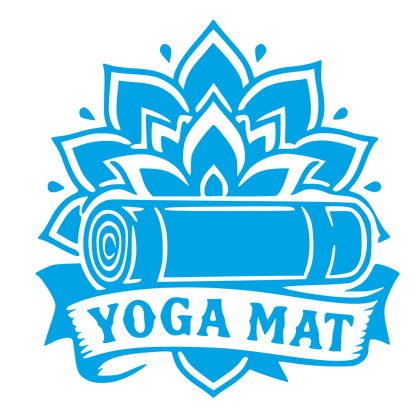 Yoga Mat Tattoo Flash Logo #00a3e4
