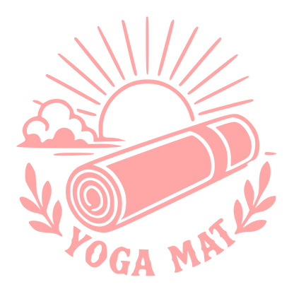 Yoga Mat Sun Logo #ffa6a6