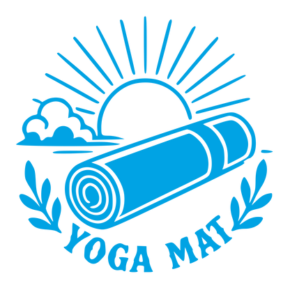 Yoga Mat Sun Logo #00a3e4
