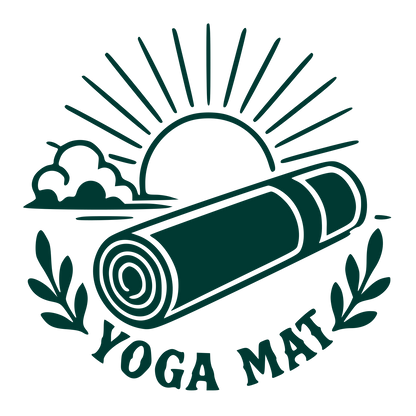 Yoga Mat Sun Logo #003932