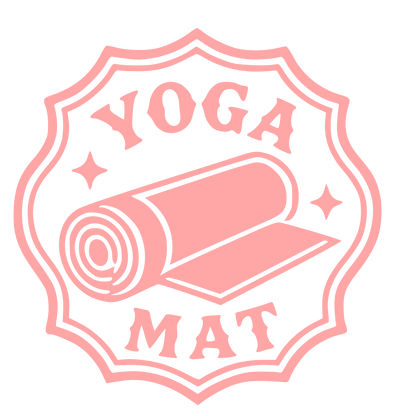 Yoga Mat Badge Logo #ffa6a6