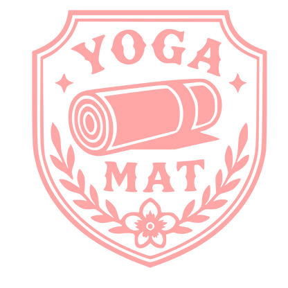 Yoga Mat Badge Logo #ffa6a6
