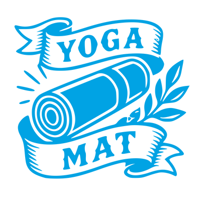 Tattoo Flash Yoga Mat Logo #00a3e4