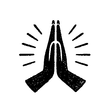 Praying Hands Riso Logo