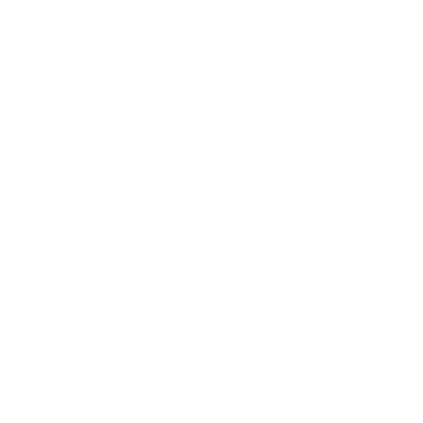 Meditation Hands Circle Logo #ffffff