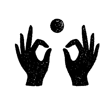Meditation Hands Mudra Logo