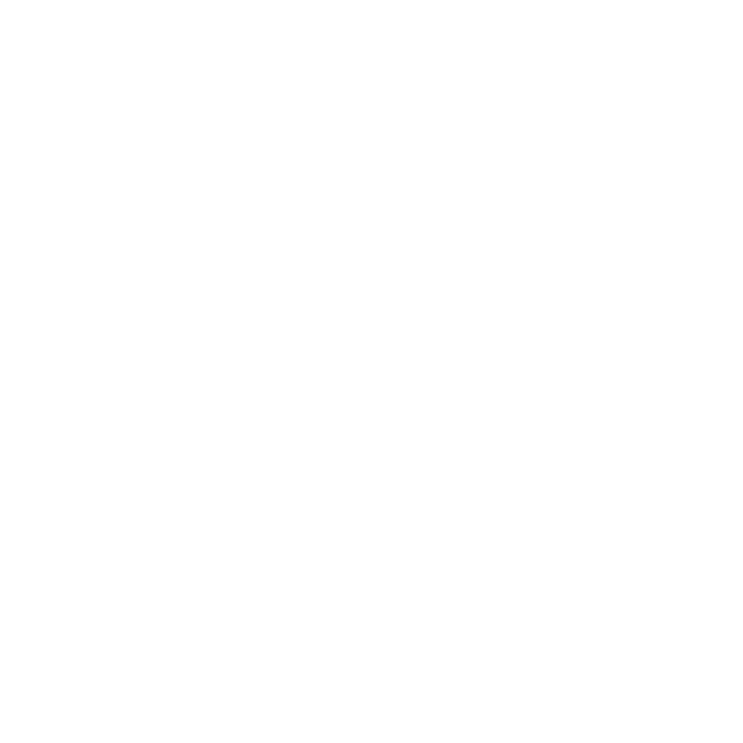 Meditation Hands Mudra Logo #ffffff