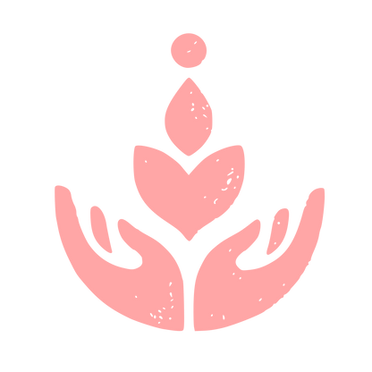 Hands Cradling Plant Logo #ffa6a6