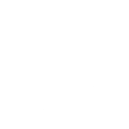 Hands Cradling Plant Logo #ffffff