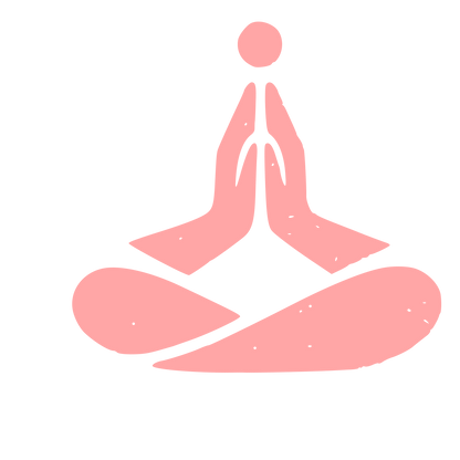 Meditation Prayer Hands Logo #ffa6a6