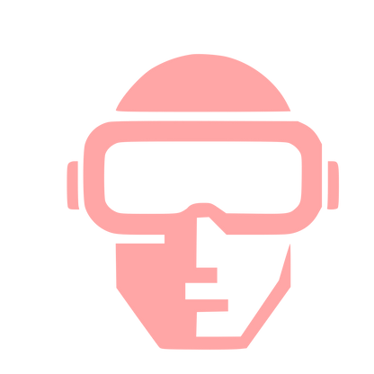 VR Headset Face Logo #ffa6a6