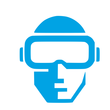 VR Headset Face Logo #00a3e4