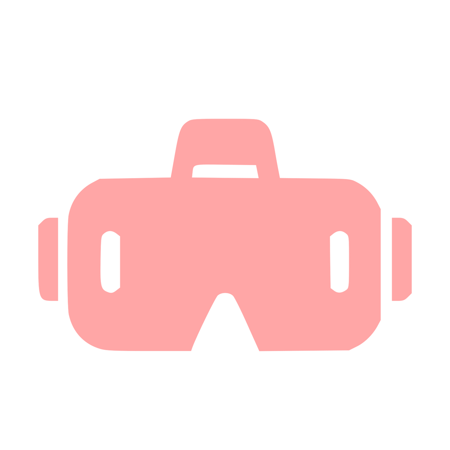 VR Headset Bold Logo #ffa6a6