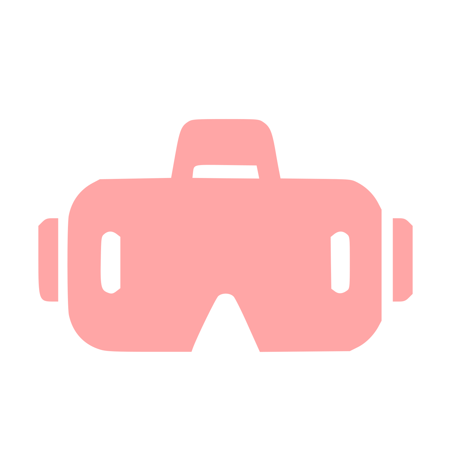 VR Headset Bold Logo #ffa6a6