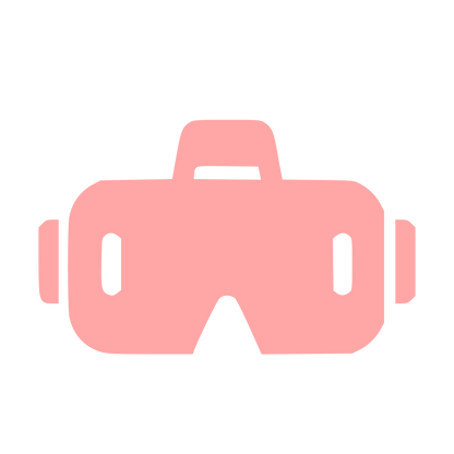 VR Headset Bold Logo #ffa6a6