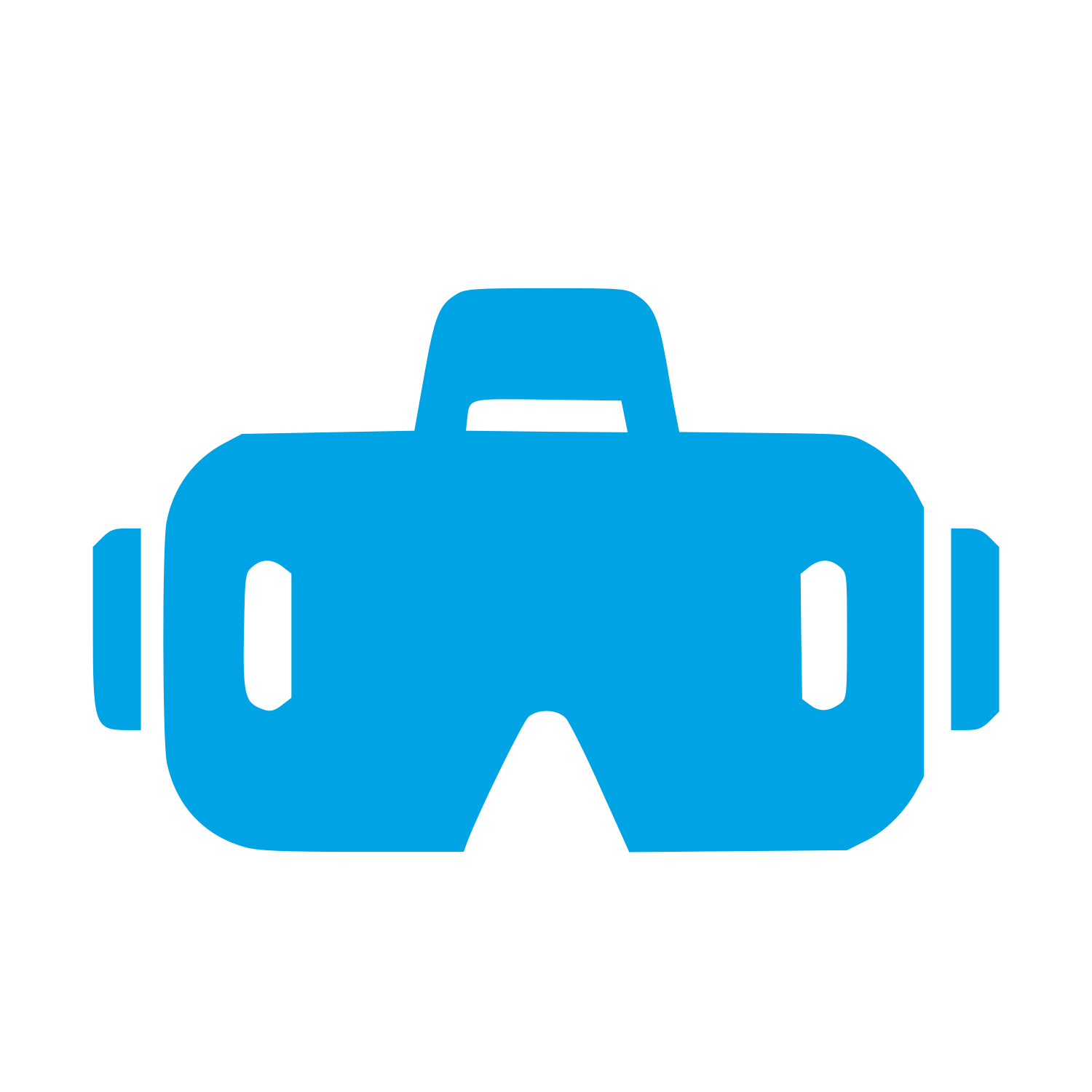 VR Headset Bold Logo #00a3e4