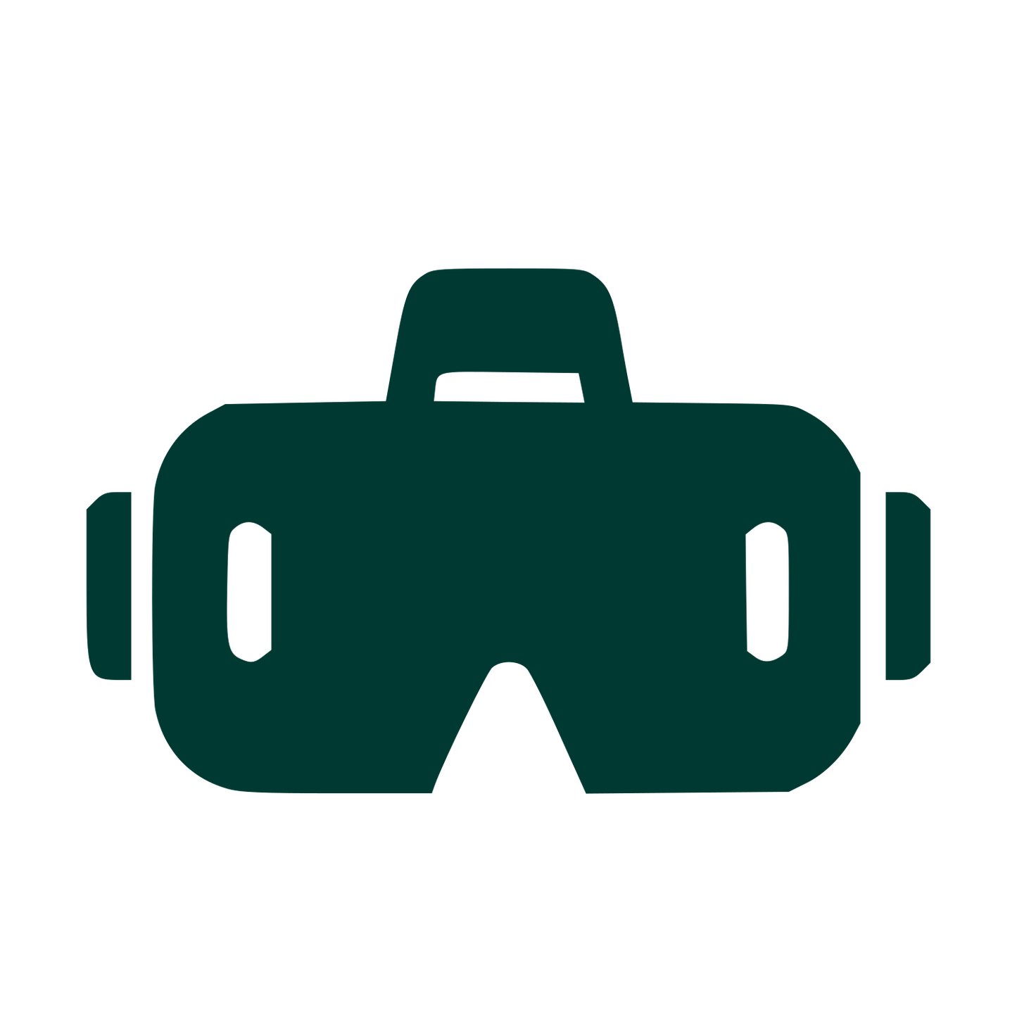 VR Headset Bold Logo #003932