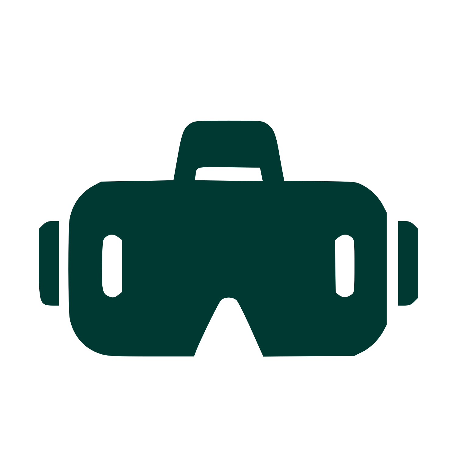 VR Headset Bold Logo #003932