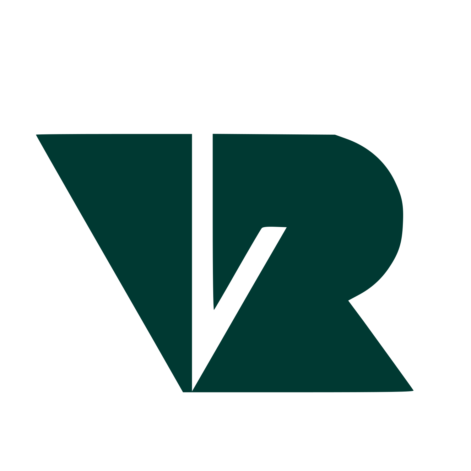 VR Headset Bold Logo Icon #003932
