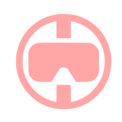 VR Headset Circle Logo #ffa6a6