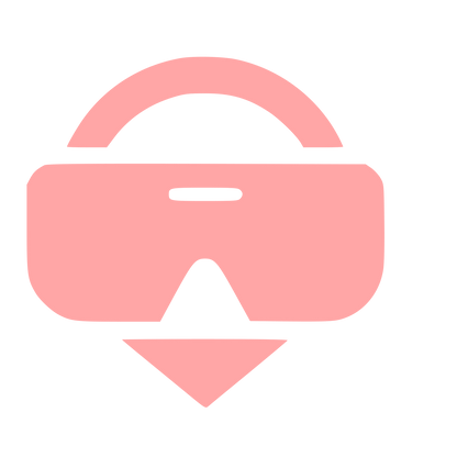 VR Headset Bold Logo #ffa6a6