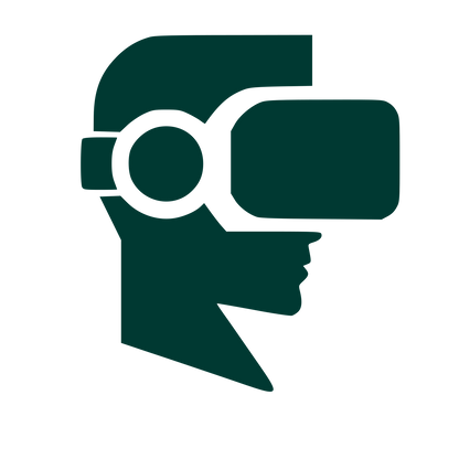 VR Headset Profile Logo #003932