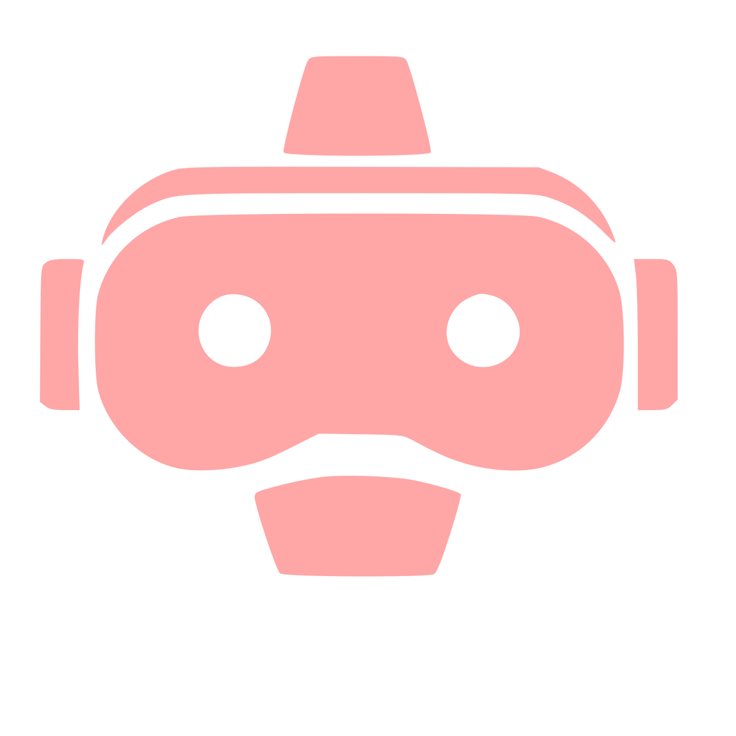 VR Headset Bold Logo #ffa6a6