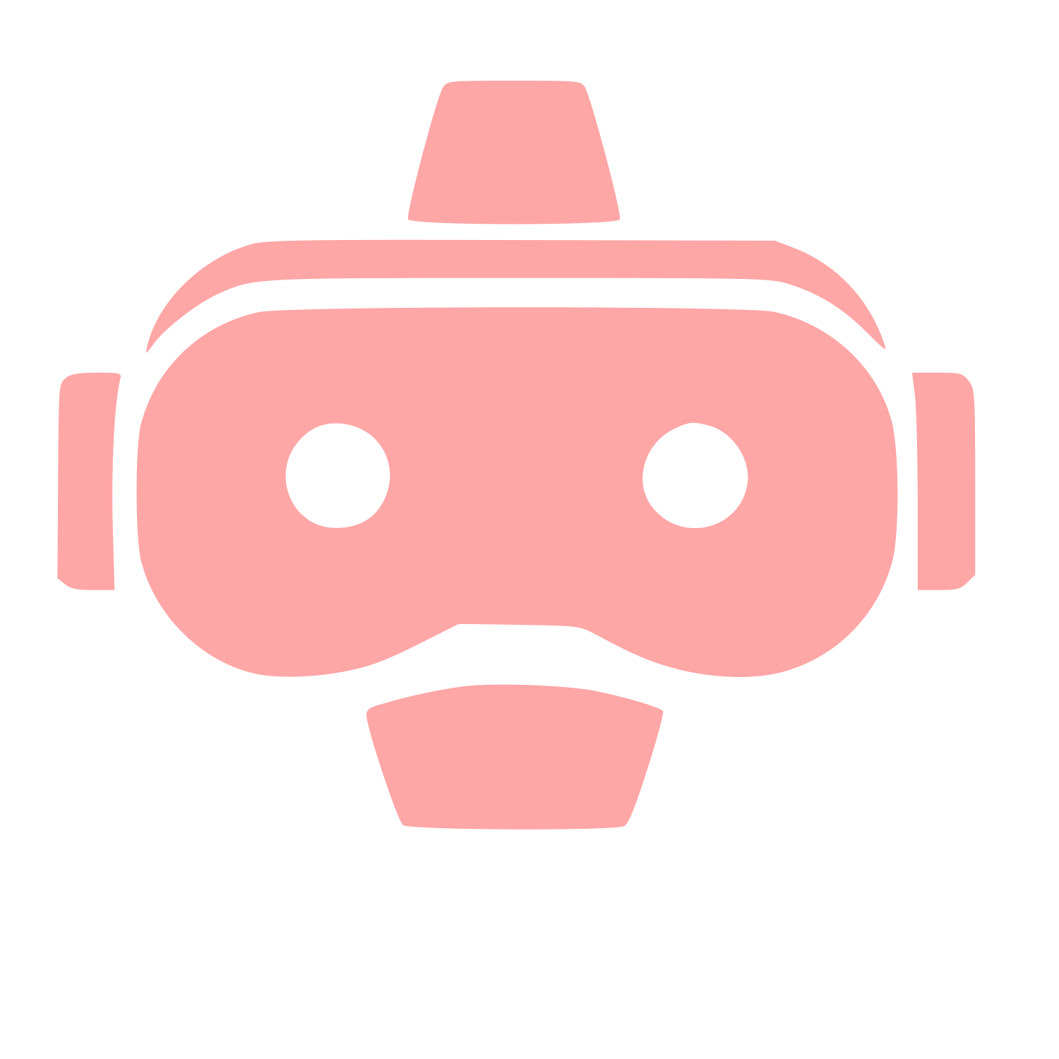 VR Headset Bold Logo #ffa6a6