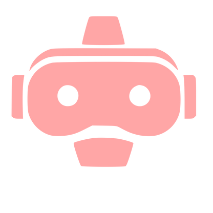 VR Headset Bold Logo #ffa6a6