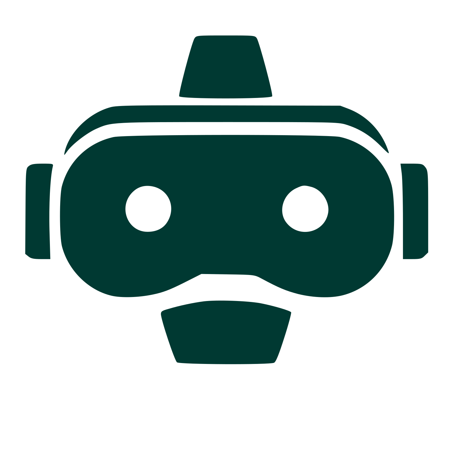 VR Headset Bold Logo #003932