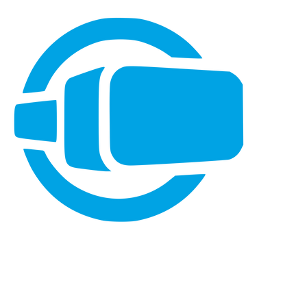 VR Headset Circle Logo #00a3e4