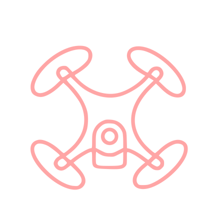 Monoline Drone Camera Logo #ffa6a6