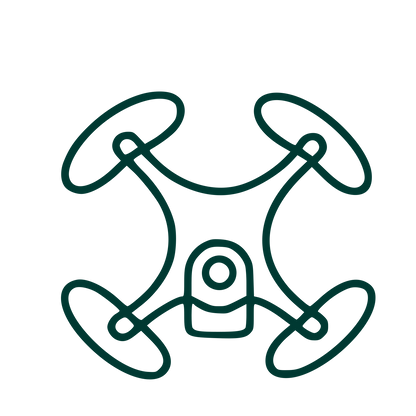 Monoline Drone Camera Logo #003932