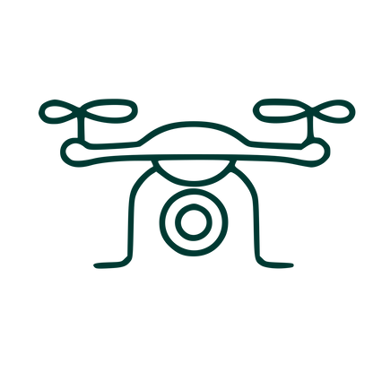 Monoline Drone Camera Logo #003932