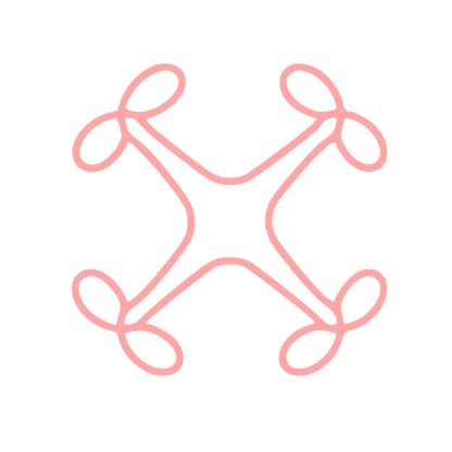 Monoline Drone Logo #ffa6a6