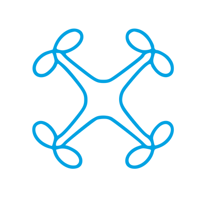 Monoline Drone Logo #00a3e4