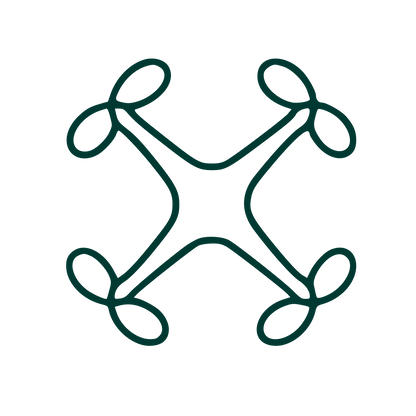 Monoline Drone Logo #003932