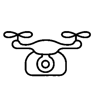 Monoline Drone Camera Logo