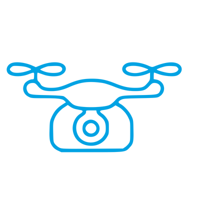 Monoline Drone Camera Logo #00a3e4
