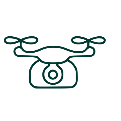 Monoline Drone Camera Logo #003932
