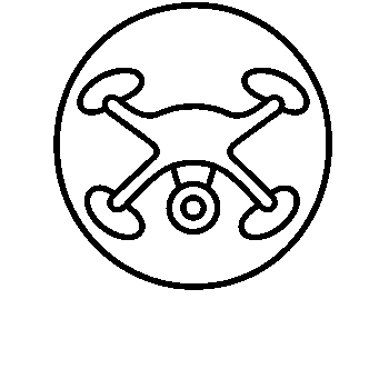 Monoline Drone Circle Logo