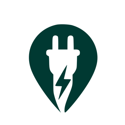 EV Charger Pin Logo #003932