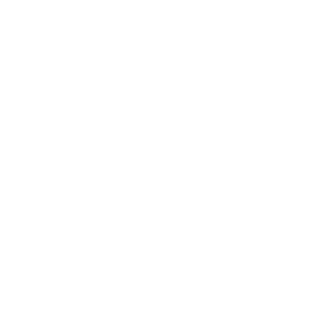 Electric Plug Shield Logo #ffffff